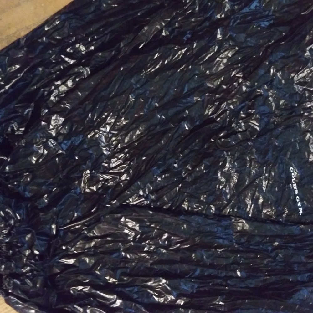 All Black Vinyl Clothing Rain Suit